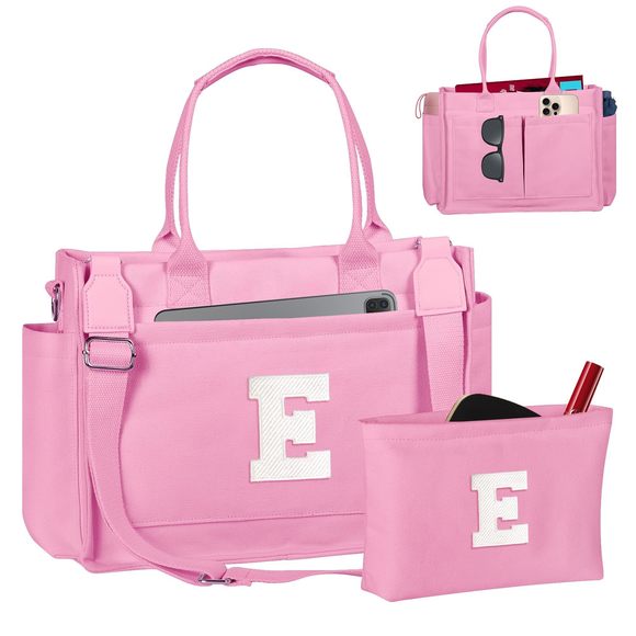 Teen Girl Gifts Trendy Stuff, Monogram Tote Bag Girls, Multi o_o